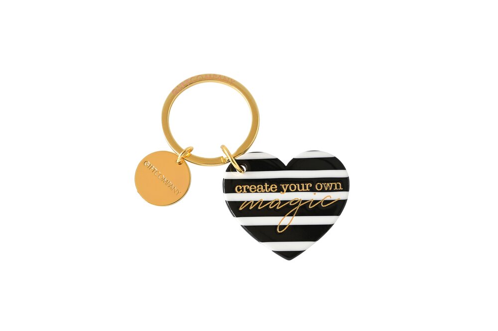 Gift Company Key Club by GC - Schlüsselanhänger Herz "create your own magic"